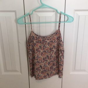 Light summer floral tank top